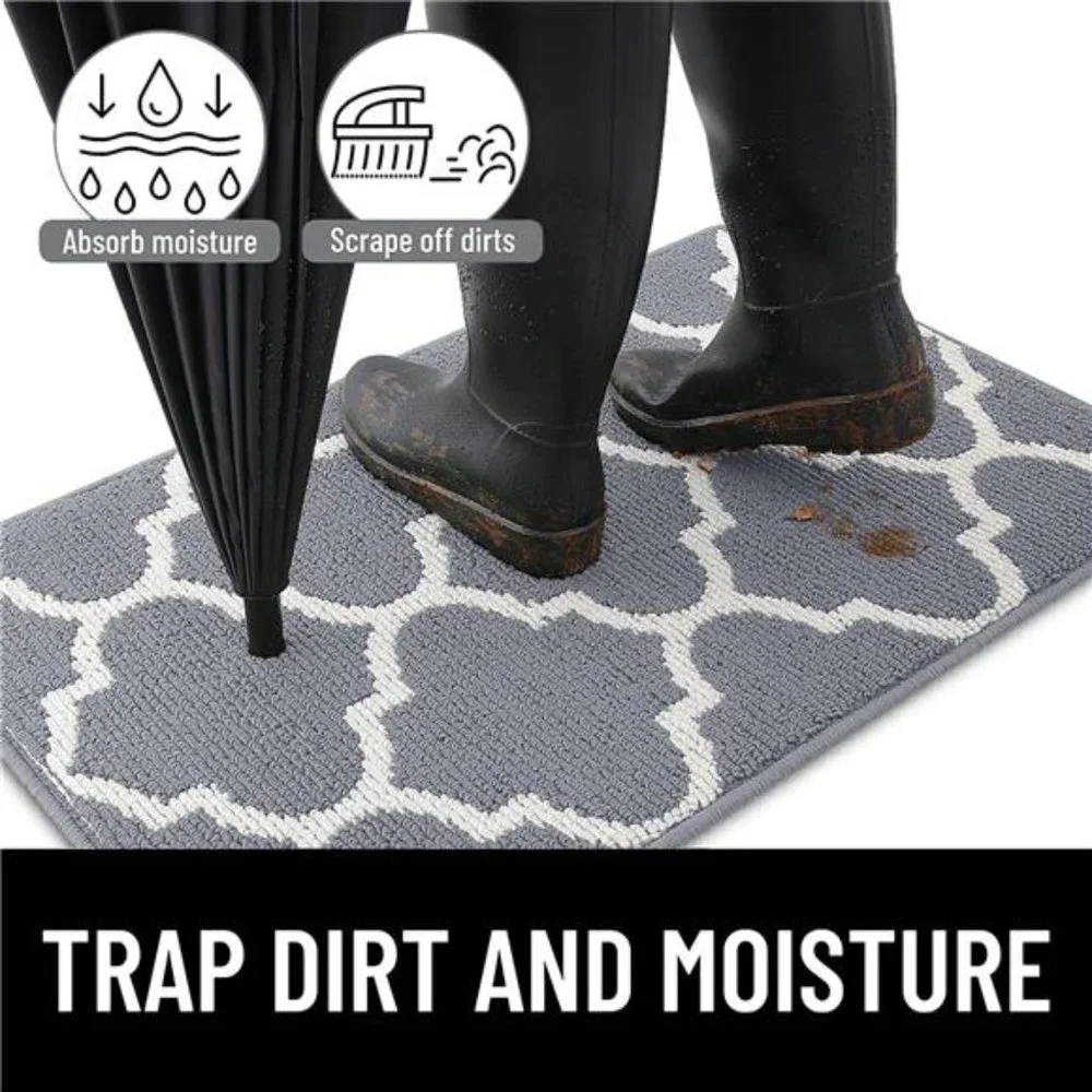 Indoor Door Mat, 59x20, Non-Slip Absorbent Resist Dirt Entrance Mat, Washable